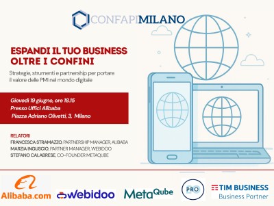 Giovedì 19 giugno: Espandi il tuo business oltre i confini