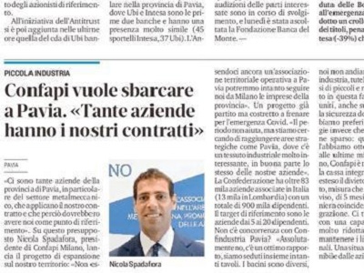 Confapi Milano vuole sbarcare a Pavia. Lo diciamo su La Provincia Pavese